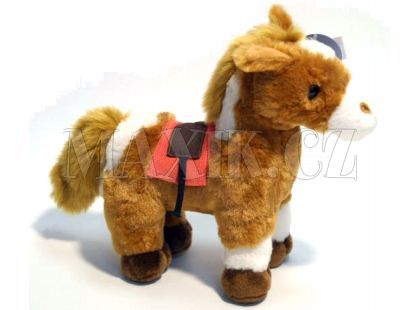 Stojící koník plyšový 23cm