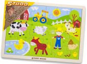 Studo Wood Puzzle Farma 24 dílků