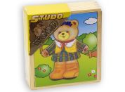 Studo Wood Šatní skříň medvědí slečna