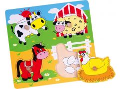 Studo Wood Vkládačka farma 4 díly