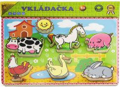 Studo Wood Vkládačka farma 7 dílů