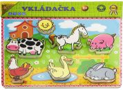 Studo Wood Vkládačka farma 7 dílů