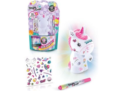 Style4Ever Mini Deco svítící figurka jednorožec růžový