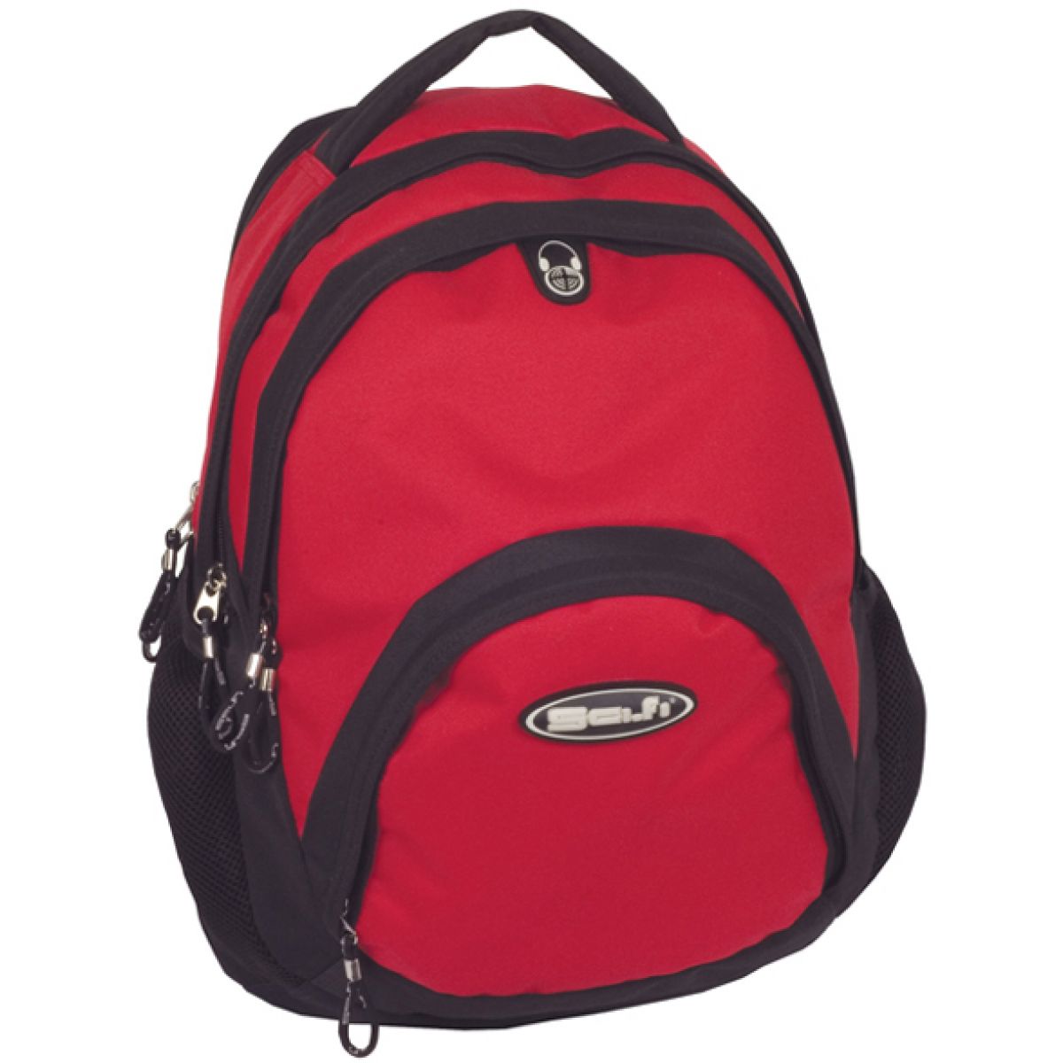 Sun Ce SCI-FI Studentský batoh na notebook červený