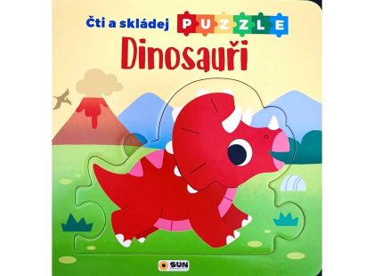 SUN Čti a skládej puzzle: Dinosauři