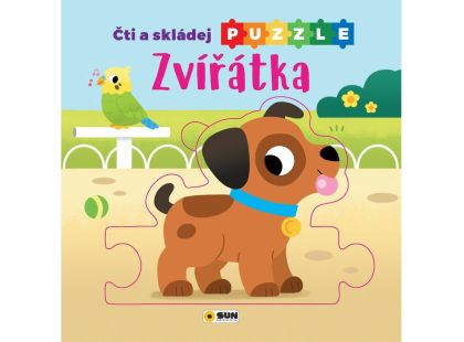 SUN Čti a skládej puzzle: Zvířátka