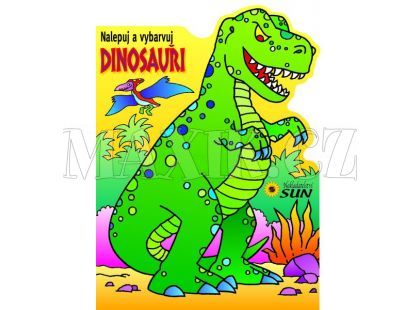 Sun Dinosauři Nalepuj a vybarvuj