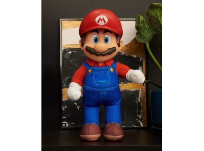 Super Mario Polohovatelný plyš Mario, 30 cm