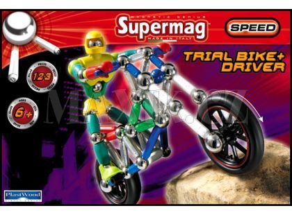 Supermag Motorka a řidič - 123 dílků
