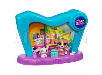 Světelná vitrínka se 2 zvířátky Littlest Pet Shop 24345