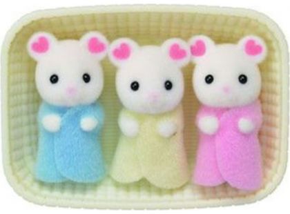 Sylvanian Families Baby Marshmallow myšky trojčata