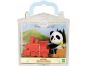 Sylvanian Families Baby příslušenství - panda, méďa a veverka si hrají doma - Panda 2