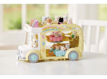 Sylvanian Families Duhový školkový autobus 744