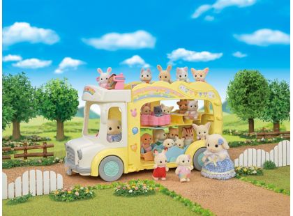 Sylvanian Families Duhový školkový autobus 744