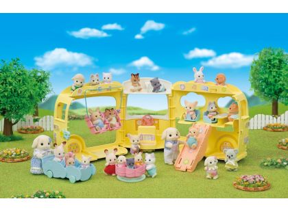 Sylvanian Families Duhový školkový autobus 744