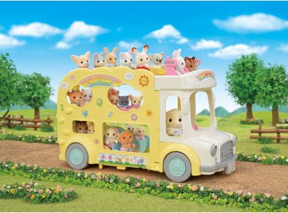 Sylvanian Families Duhový školkový autobus 744