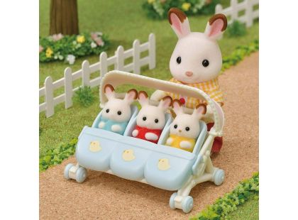 Sylvanian Families Kočárek pro trojčata