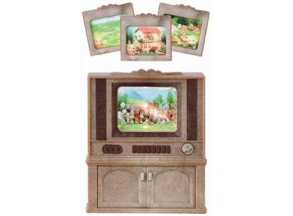 Sylvanian Families Nábytek - skříňka s barevnou televizí