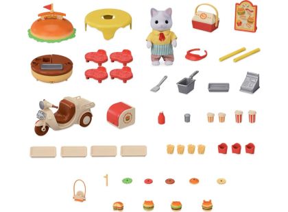 Sylvanian Families Pojízdný stánek s hamburgery