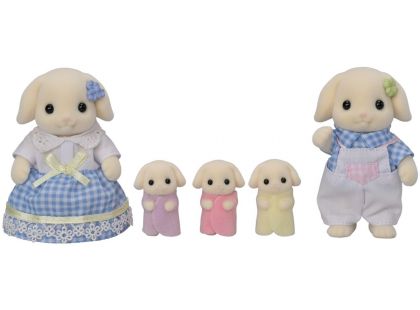 Sylvanian Families Rodina Flora králíci s trojčaty