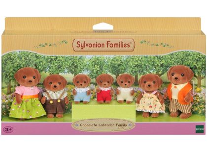 Sylvanian Families Velká rodina Chocolate labradorů