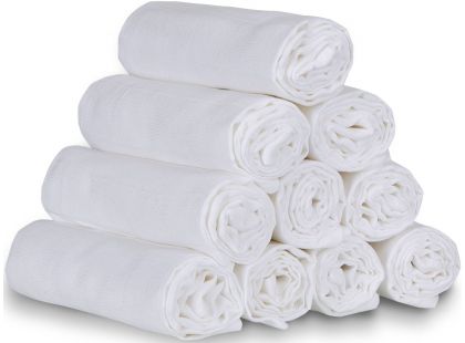 T-tomi Látkové TETRA pleny 70x70, Exclusive Collection, sada 5 ks, bílé