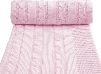 T-tomi Pletená deka, 1 ks, růžová