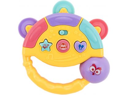 Tamburínka baby 12 cm žlutá