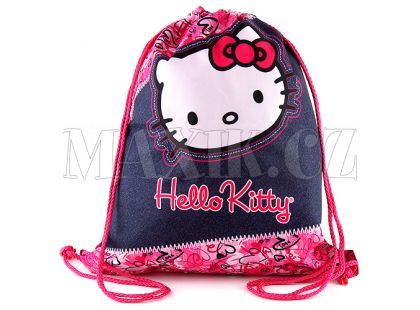 Target Taška na přezůvky Hello Kitty růžovo/džínová