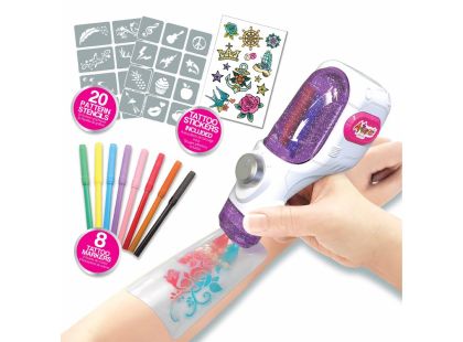 Tasia - Airbrush tetovací studio s příslušenstvím 20 šablon