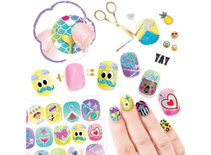 TASIA - Velká nehtová sada pro úpravu nehtů s třpytkami a prsteny