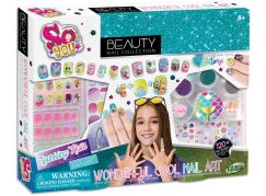 TASIA - Velká nehtová sada pro úpravu nehtů s třpytkami a prsteny