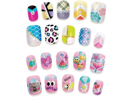 Tasia Stylová sada Nail Art s třpytkami a samolepkami