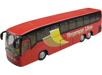Teamsterz městský autobus 1:50 - Červená