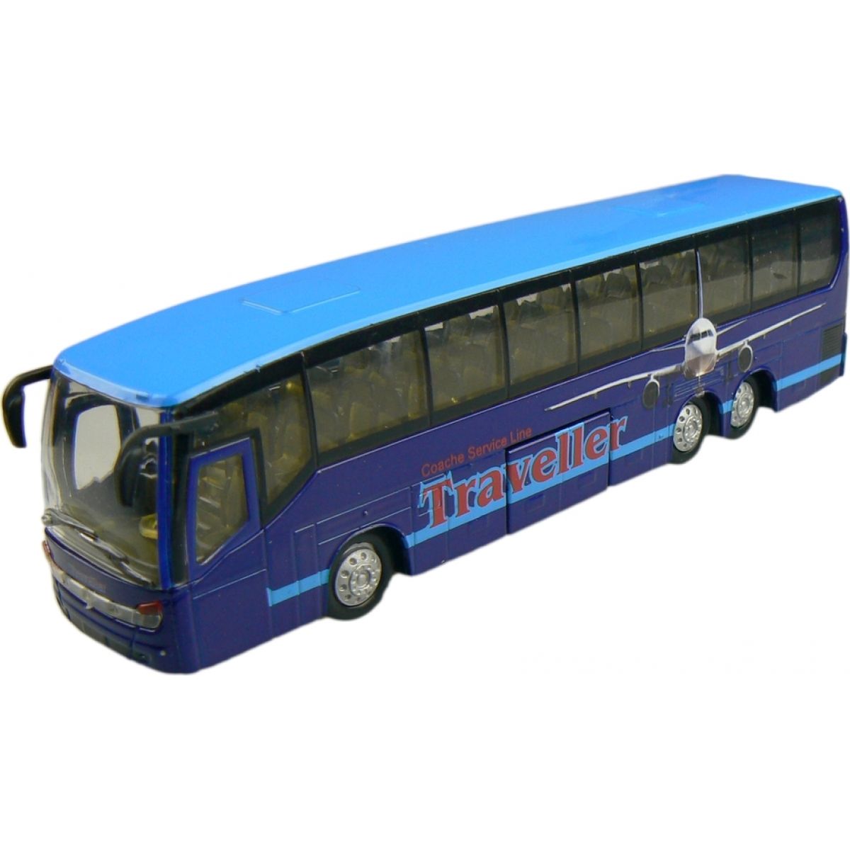 Teamsterz městský autobus 1:50 - Modrá