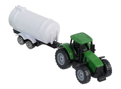 Teamsterz Traktor s valníkem - Zelený traktor s cisternou