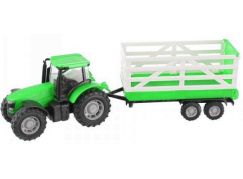 Teamsterz Traktor s valníkem - Zelený traktor s valníkem