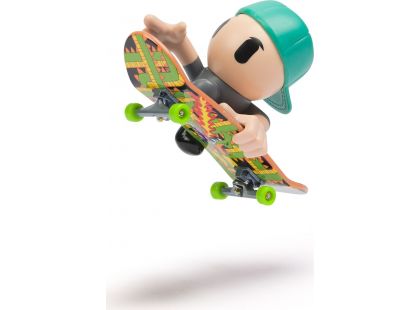 Tech Deck SK8 Crew fingerboard s figurkou zelená kšiltovka