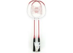 Teddies Badminton sada se 3 košíčky červené