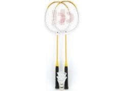 Teddies Badminton sada se 3 košíčky žlutá
