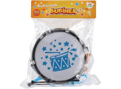 Teddies Buben Bubínek plast 23x10cm s popruhem a paličkami v sáčku
