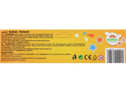 Teddies Buben Bubínek plast 23x10cm s popruhem a paličkami v sáčku