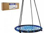 Teddies Houpací kruh modrý 100 cm s provazovým výpletem