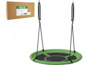 Teddies Houpací kruh zelený 100 cm s látkovým výpletem