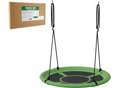 Teddies Houpací kruh zelený 80 cm s látkovým výpletem 110014