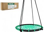 Teddies Houpací kruh zelený 80 cm s provazovým výpletem