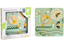 Teddies Kalendář dřevěný v anglickém jazyce v krabici 31x31x5cm