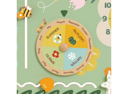 Teddies Kalendář dřevěný v anglickém jazyce v krabici 31x31x5cm