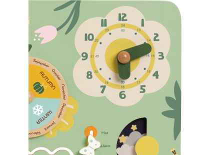 Teddies Kalendář dřevěný v anglickém jazyce v krabici 31x31x5cm