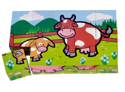 Teddies Kostky kubus - Moje první zvířátka 15ks Teddies Kostky kubus - Moje první zvířátka 15ks